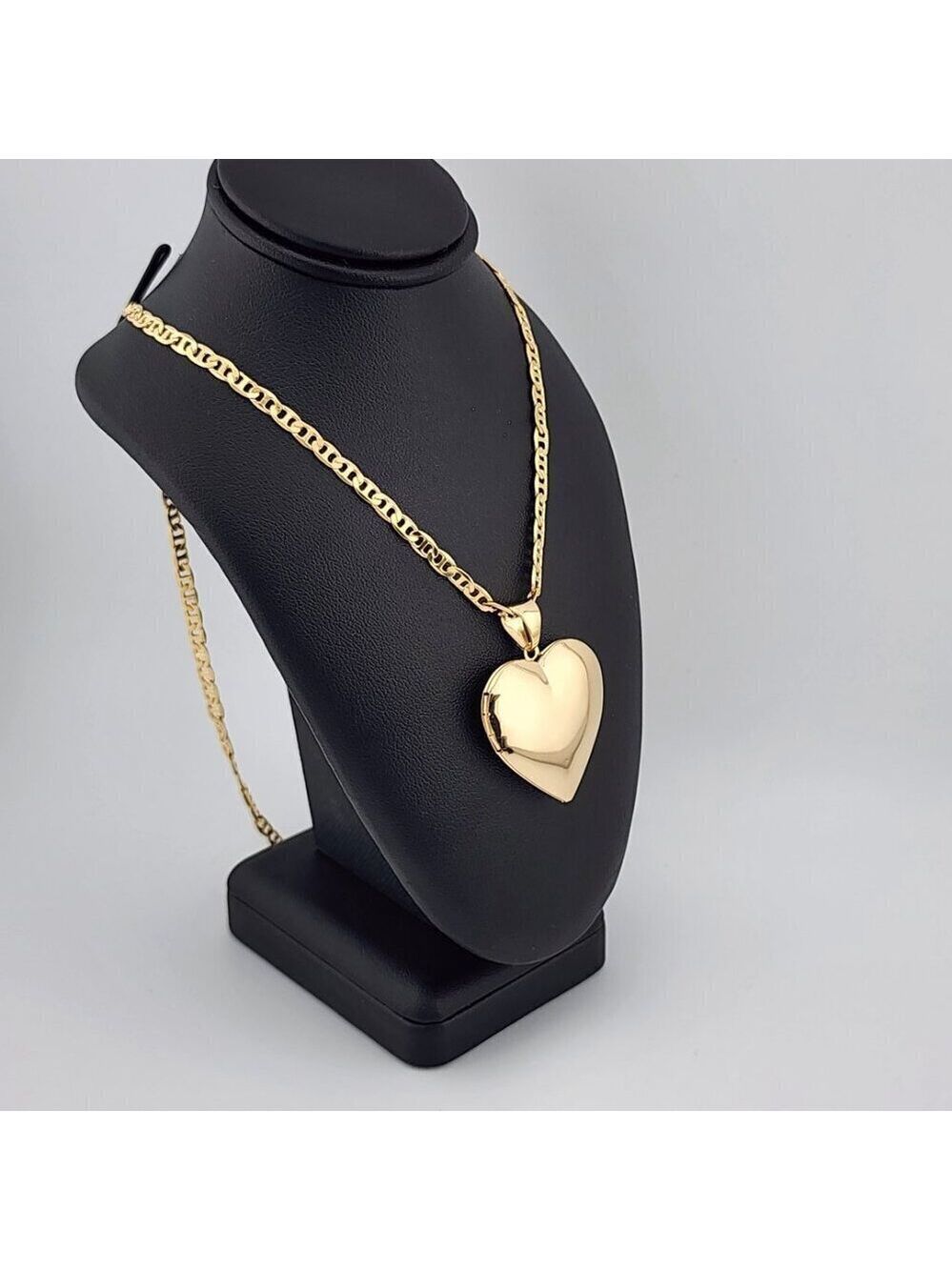 Brand New Bazilian 18k Gold Filled Heart Locket Necklace - Picture 5 of 11